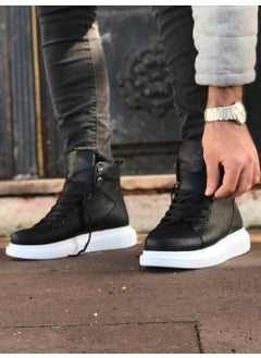 KnACK High Sole Shoes B-080 Black (White Sole)  - Image 2