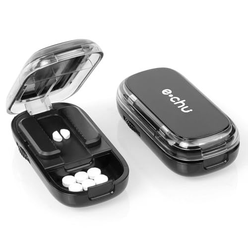 INIMAGINE Medicine Cutter For Pills, Tablet Cutter, Pill Cutter Precise Medicine Cutting One And Two Cut Tablets Portable Packaging Box Suitable for Various Drugs - Image 1