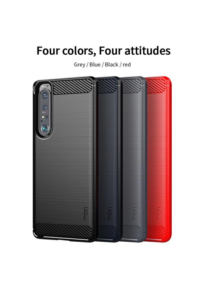 موفي جراب لهاتف Sony Xperia 1 lll Gentleness Series مصنوع من ألياف الكربون الناعمة والمصقولة TPU - Image 2