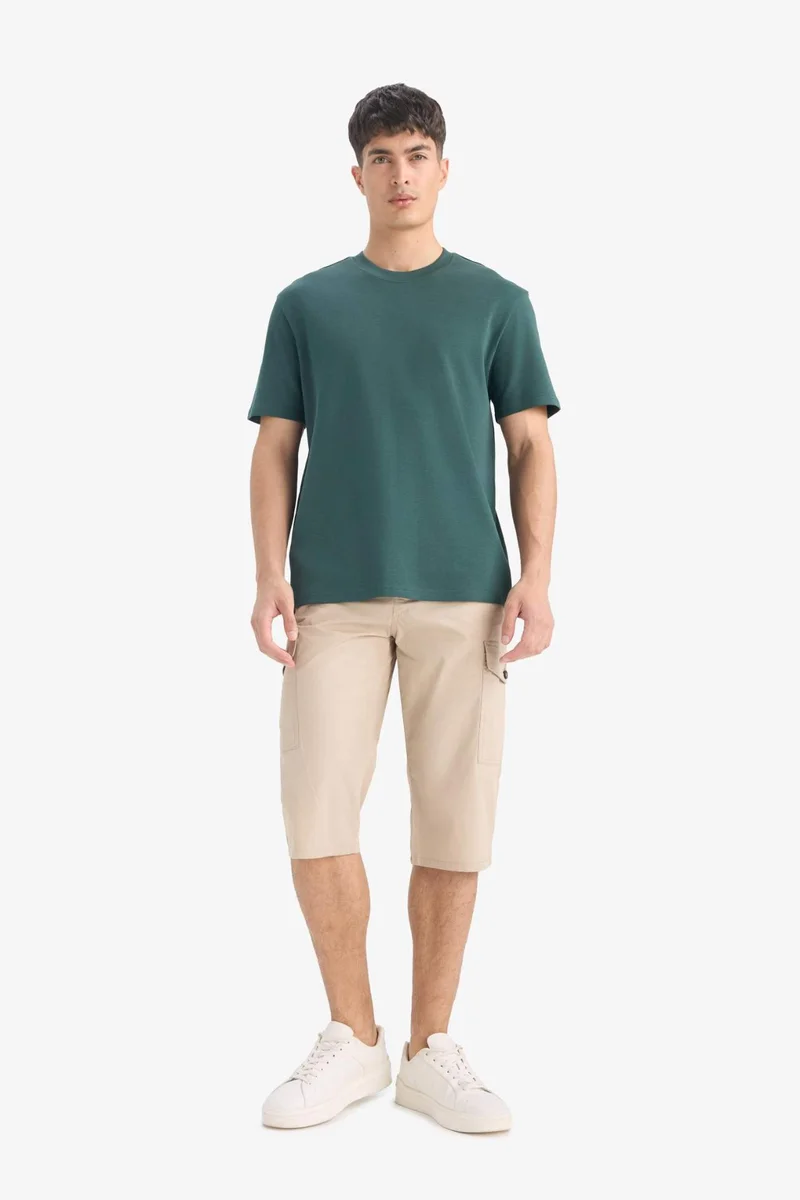 Defacto  Cotton Regular Fit Capri Pants for Men | Best Price UAE
