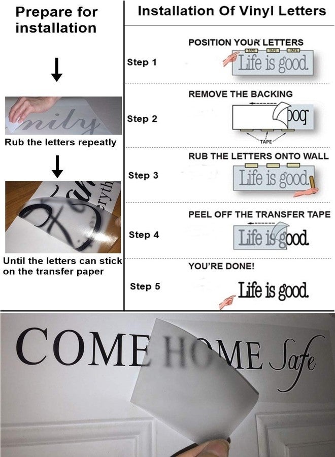 Rockmount Electronics Enter & Exit Door Sign- UV Resistant, Waterproof, Durable, Peel & Stick Adhesive Label Decal Sticker Quote Vinyl Mural Art Script Lettering - Each Decal 7" x 3.5", White - Image 4
