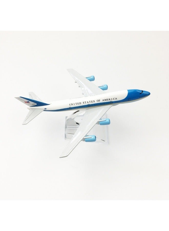 general 16cm Alloy Airplane Tabletop Display Model 1:400 Scale Air Force One 747 Airplane Model Decorations Toys Furniture Decorations Collection Gifts - Image 2