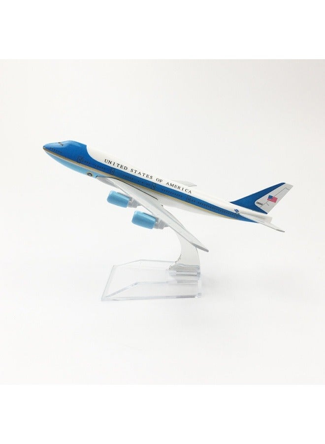 general 16cm Alloy Airplane Tabletop Display Model 1:400 Scale Air Force One 747 Airplane Model Decorations Toys Furniture Decorations Collection Gifts - Image 3