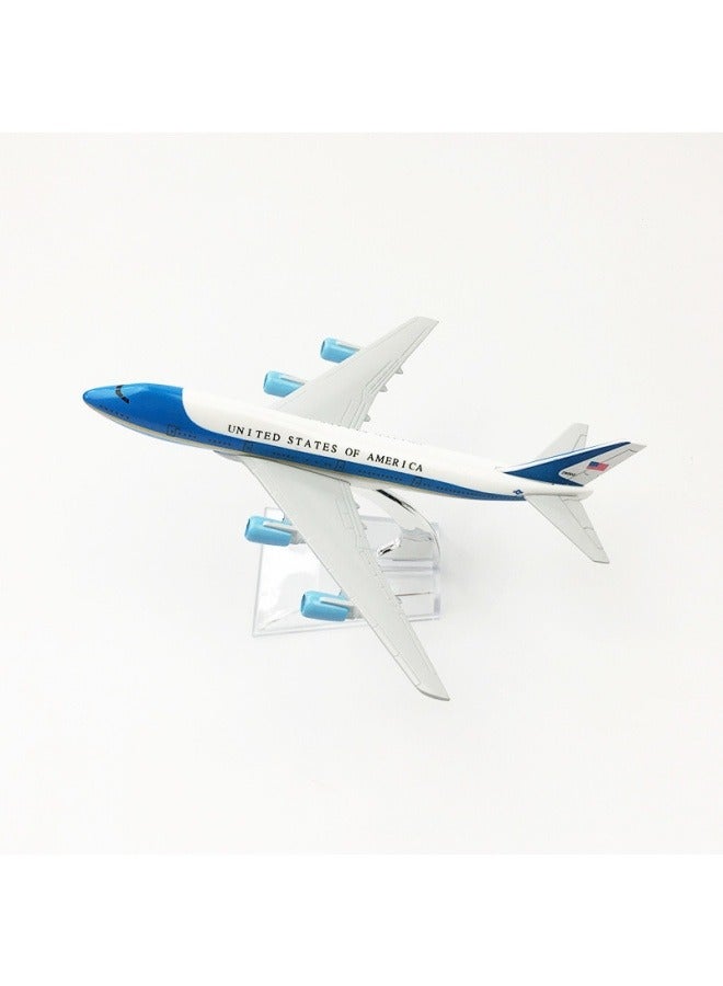 general 16cm Alloy Airplane Tabletop Display Model 1:400 Scale Air Force One 747 Airplane Model Decorations Toys Furniture Decorations Collection Gifts - Image 4