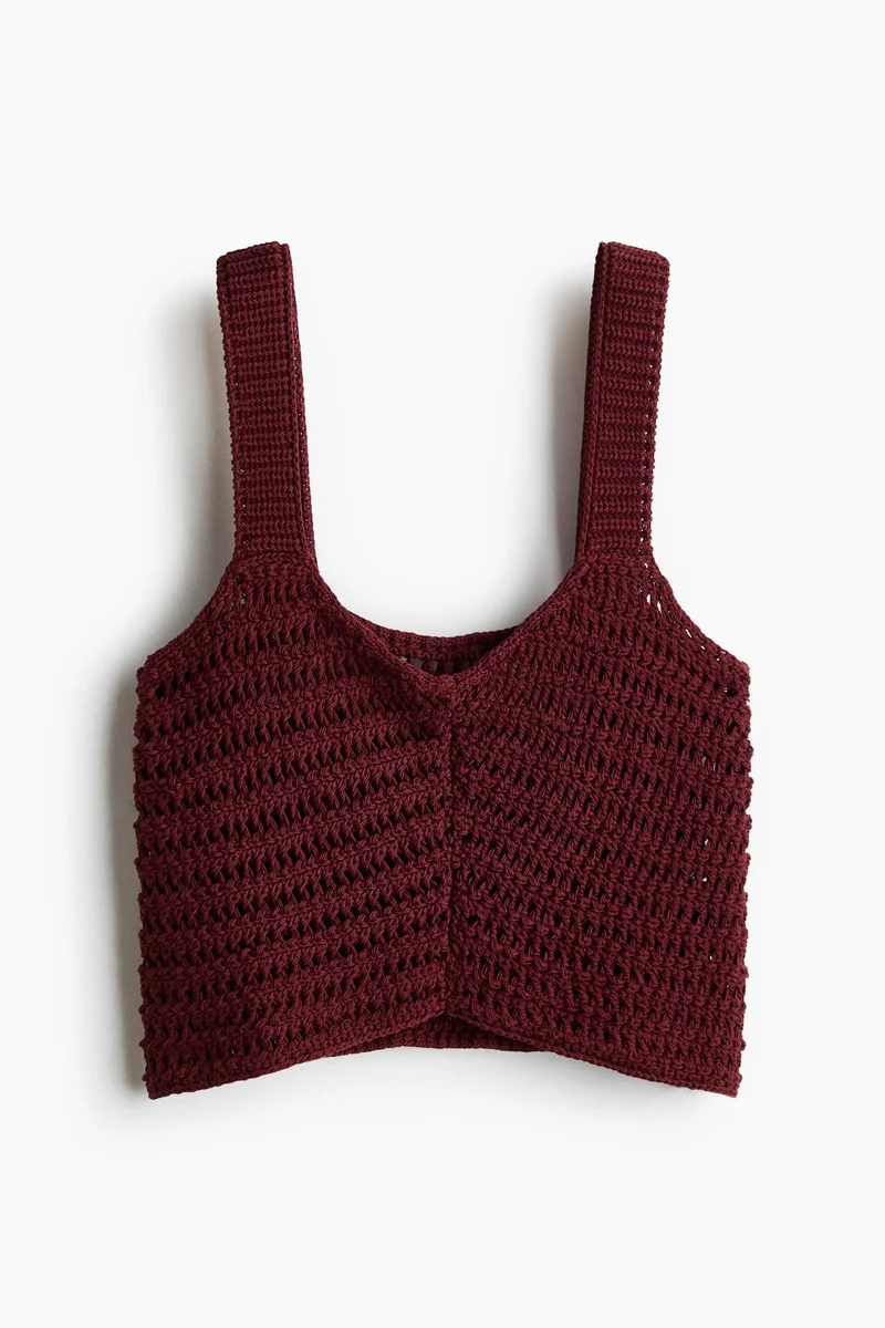 H&M Crochet-look top