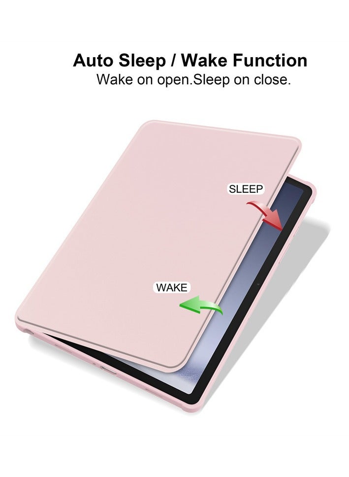 Case for  Samsung Galaxy Tab A9 Plus，Tablet Protective Case  , Acrylic 360 ° Rotating Design, Automatic Wake-up/sleep,  Pink - Image 2