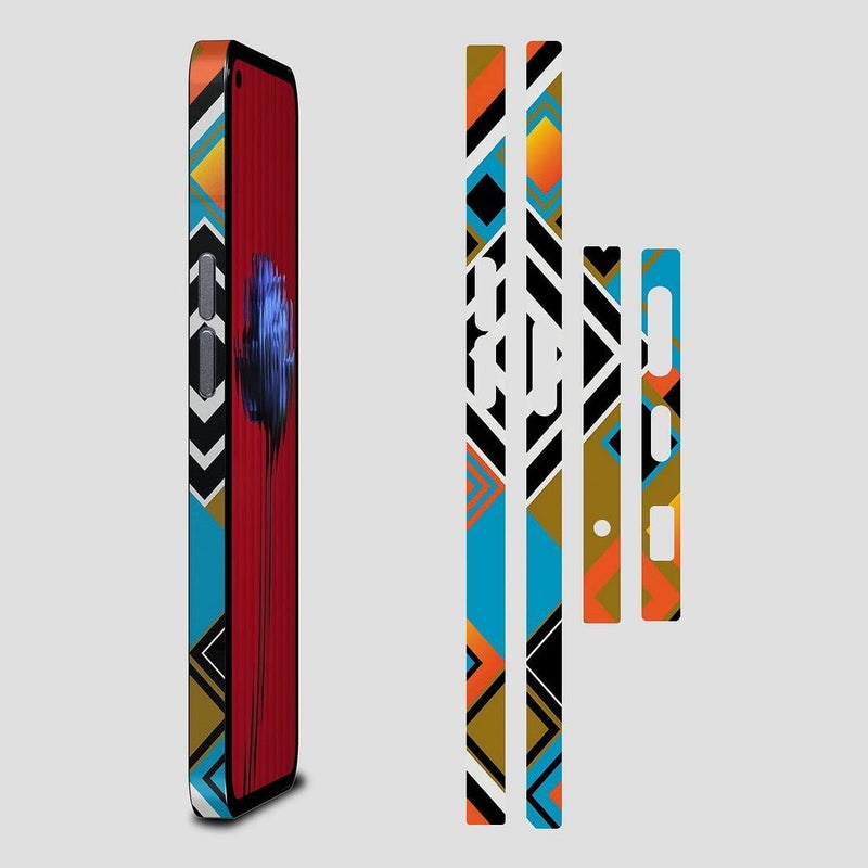 FCS Side Panel Vinyl Sticker Edge Skin Compatible for iPhone 13 | Chrome Film Wrap | All Side Protector Sticker (DZ-13) - Image 2