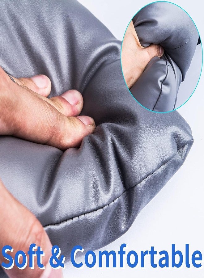 MINIVON Bedside Commode Cushion, Universal Fit, Commode Seat Cushion for Elderly, Soft Seat Pad Cover Toilet Seat, Padded Camping Toilet, Commode Chair Cushion 17" x 17" with Fixing Straps - Image 2