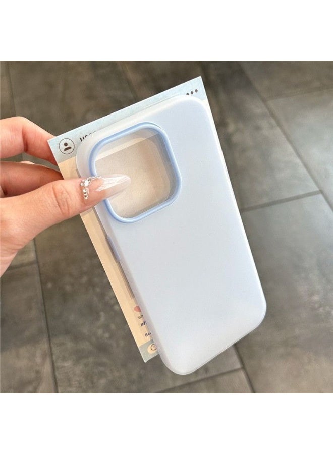 NIBEMINENT Skin Feel Jelly Shell Protective TPU Case Cover For iPhone 17 Pro Max, Blue