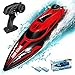 Levhorzn 24GHz Remote Control Boat 22 MPH RC Jet Boats for Adults Kids Enthusiasts Fast Speed Racing Boat for Lake River Pool Red - Image 3