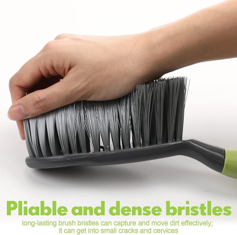 Zopeal 4 Set Dust Pan and Brush Set Small Dustpan with Broom Handheld Angle Broom and Dustpan Set for Home Room Kitchen Car Office Lobby Indoor Floor Cleaning - Image 4