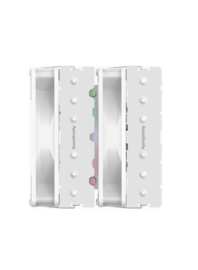 Apexgaming Ad6wg High-performance 6-fin Adjustable Speed White Cooling Fan, New Product - Image 3
