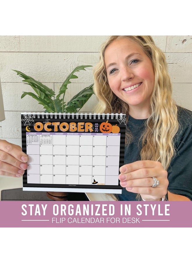 Hadley Designs Small Desk Calendar 2025 - Compact 6X8" Small Desk Calendar 2025 Standing Flip, Doodle 2025 Desk Calendar Small For Home, Office, Or Classroom, Runs From January 2025 To June 2026  - Image 5