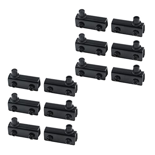 Antrader Glass Door Pivot Hinge for 56mm Free Swinging Glass Doors Stainless Steel Satin Black Pack of 12 - Image 1