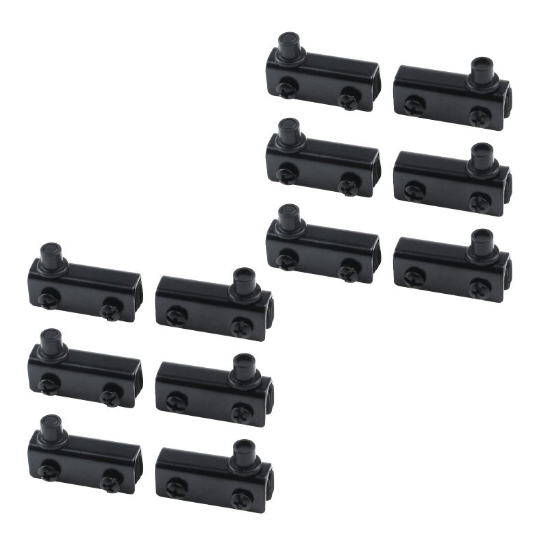 Antrader Glass Door Pivot Hinge for 56mm Free Swinging Glass Doors Stainless Steel Satin Black Pack of 12 - Image 2