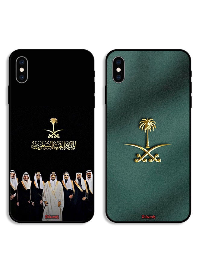 Tolwak Two Cases For Apple iPhone XS Protective Covers Kingdom Family and Pattern  - Image 1
