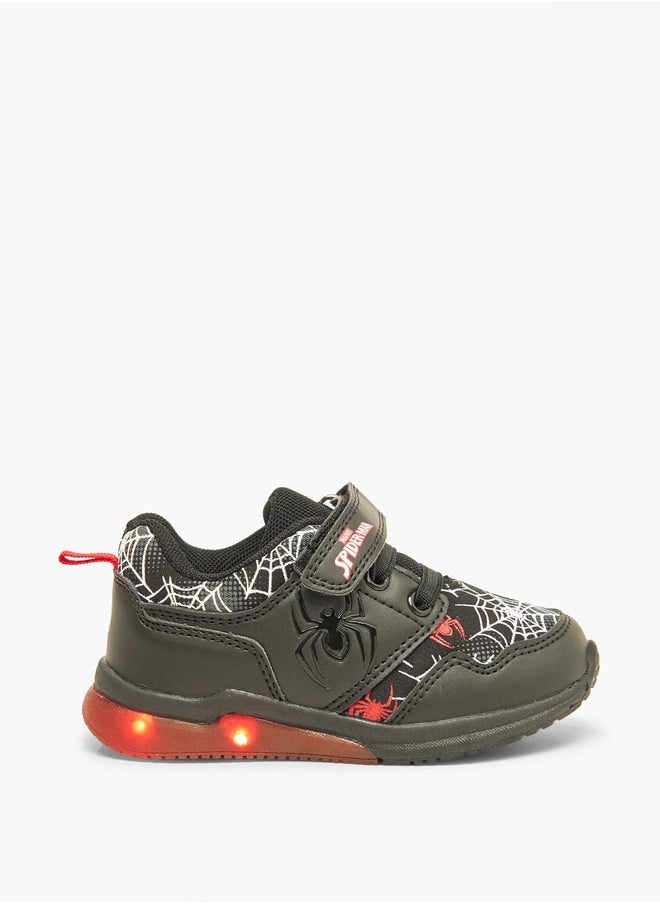 MARVEL - Marvel Spider-Man Print Shoes with Hook and Loop Closure - Image 1