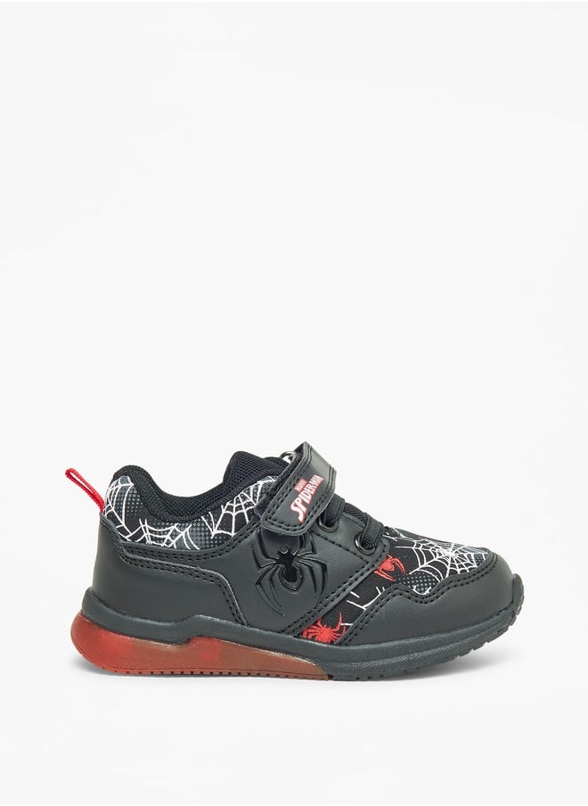 MARVEL - Marvel Spider-Man Print Shoes with Hook and Loop Closure - Image 1
