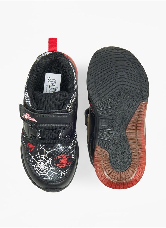MARVEL - Marvel Spider-Man Print Shoes with Hook and Loop Closure - Image 1