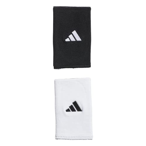 adidas Interval Reversible Wristband – Athletic Sweatband for Men and Women, Black/White/2.0/Large, One Size - Image 1
