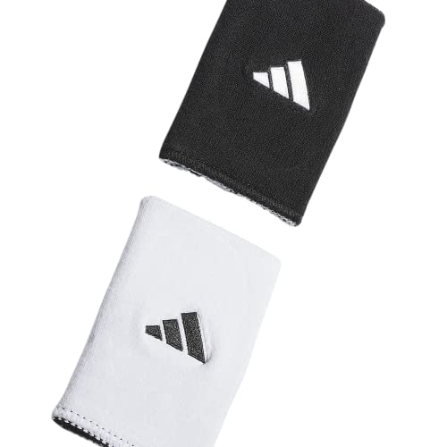 adidas Interval Reversible Wristband – Athletic Sweatband for Men and Women, Black/White/2.0/Large, One Size - Image 3