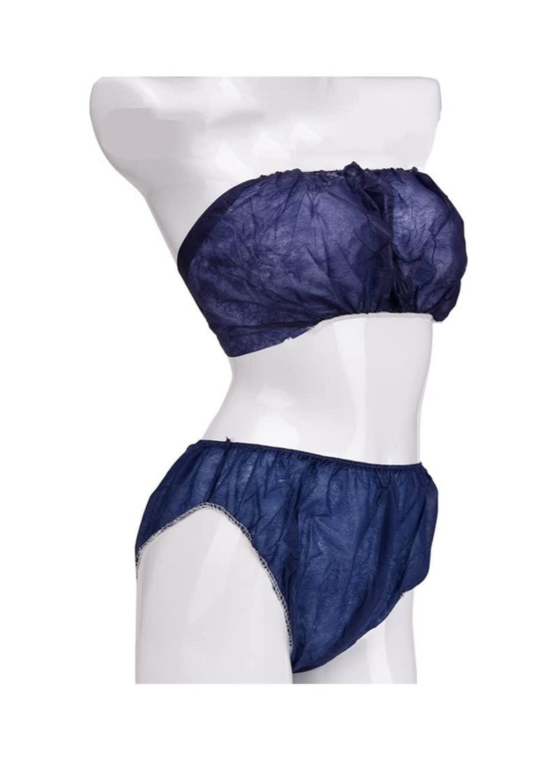 LA PERLA TECH  20 Pcs Disposable Bra For Women Non-Woven Disposable Bath Bra Lady SPA Bath Underwear For Sauna Beauty Salons Travel, Individually Packed 
