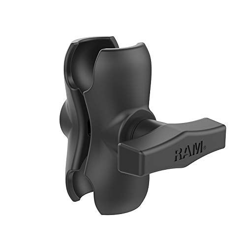 RAM Mounts ذراع مزدوجة من RAM Mounts RAM-201U-B ذراع قصيرة متوافقة مع مكونات كرة RAM بحجم 1.5" - Image 1