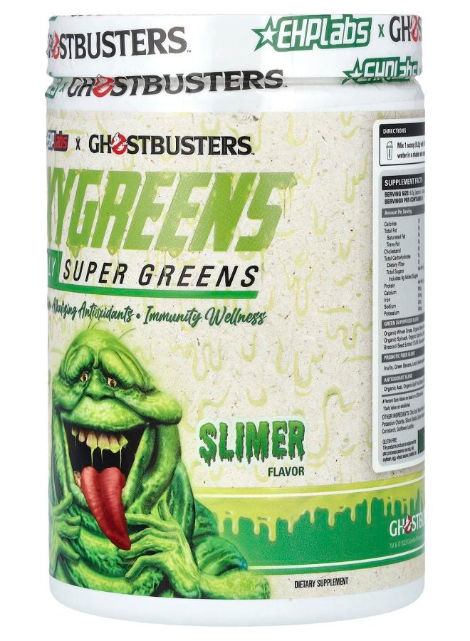EHPLabs Ghostbusters Oxygreens Daily Super Greens Slimer 9.73 oz (276 g) - Image 2