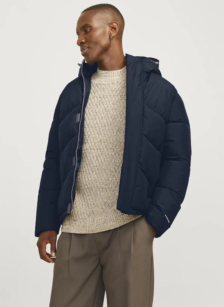 JACK & JONES Essential Puffer Collar Jacket
