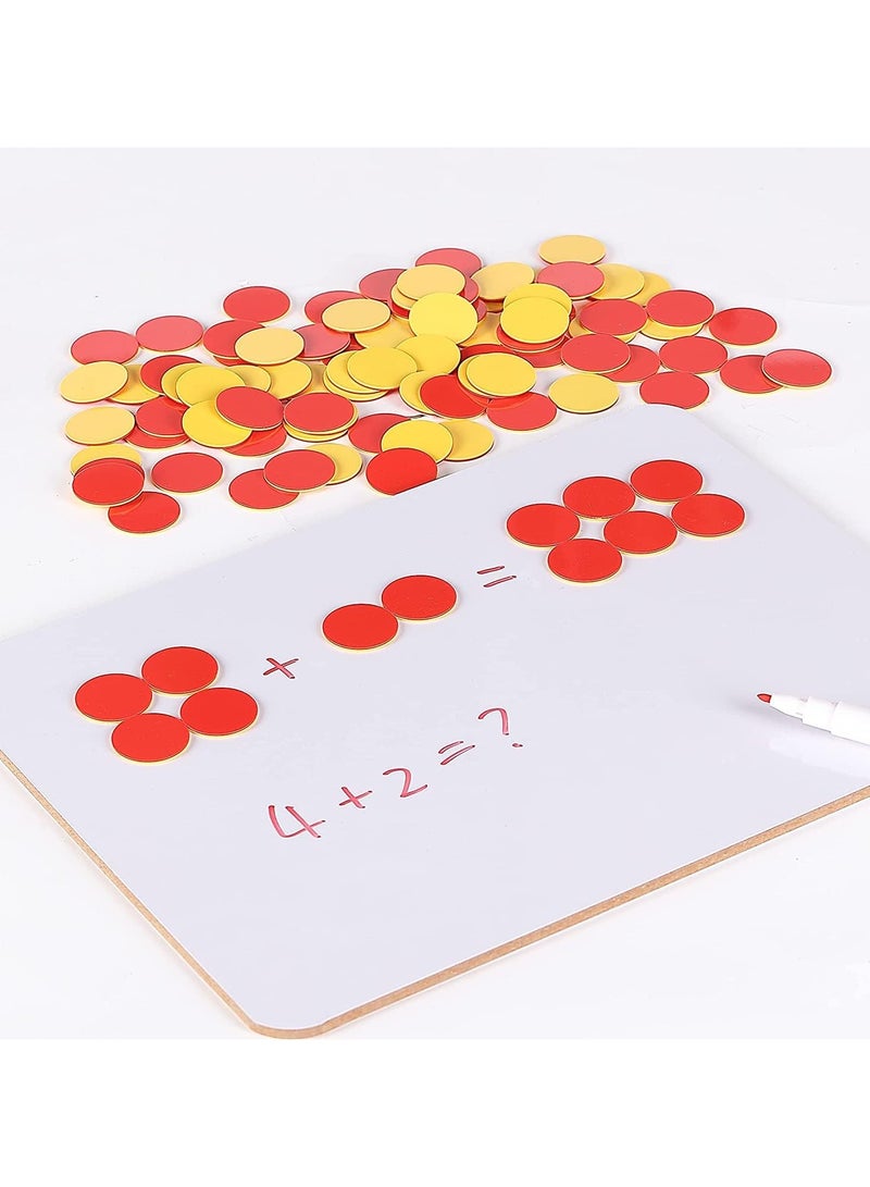 Two Color Counters, 100 pcs, Counters for Kids Math, Counters, Math Counters, Red and Yellow Counters, Math Counters for Kids, Counting Chips, Counters for Math - Image 5