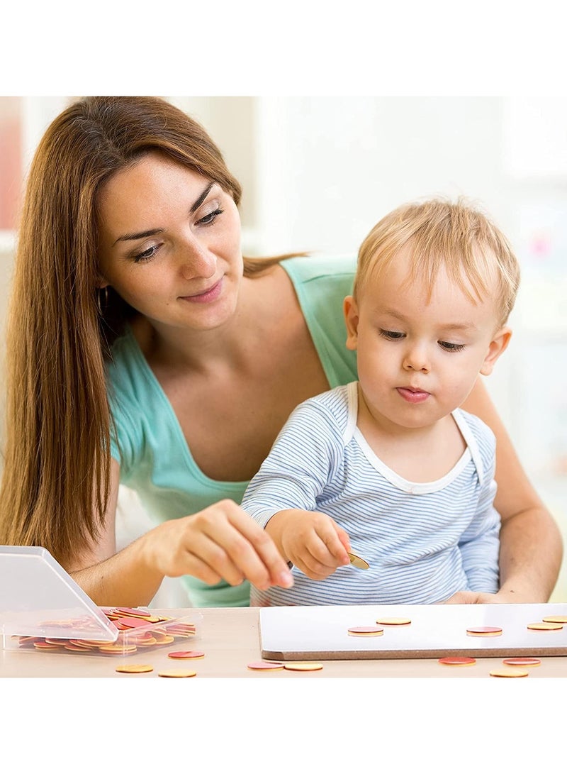 Two Color Counters, 100 pcs, Counters for Kids Math, Counters, Math Counters, Red and Yellow Counters, Math Counters for Kids, Counting Chips, Counters for Math - Image 2