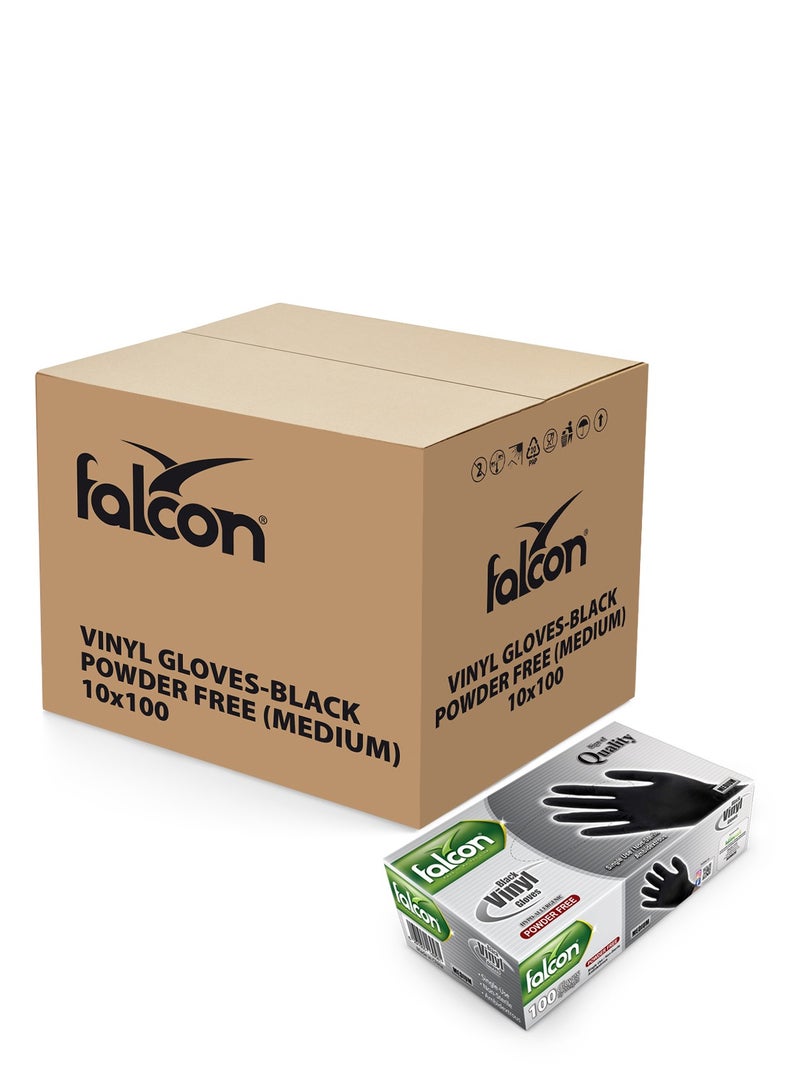 Falcon NITRILE GLOVES (M) POWDER FREE-1000 PC - Image 1