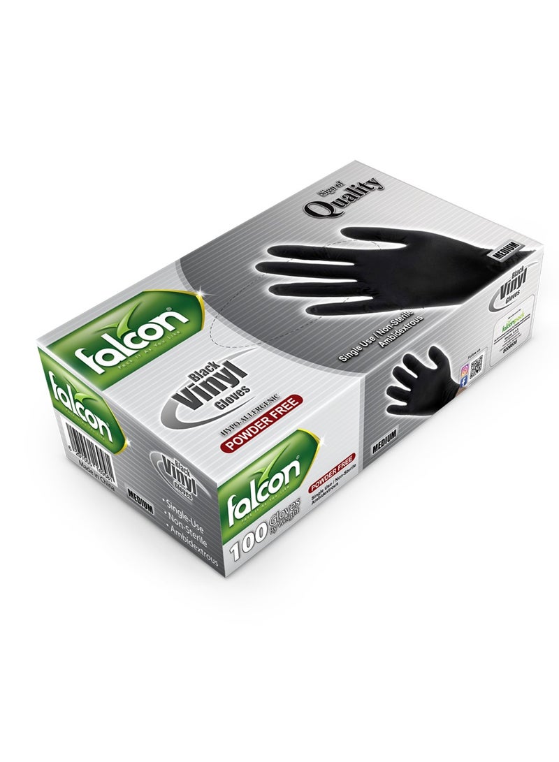 Falcon NITRILE GLOVES (M) POWDER FREE-1000 PC - Image 2
