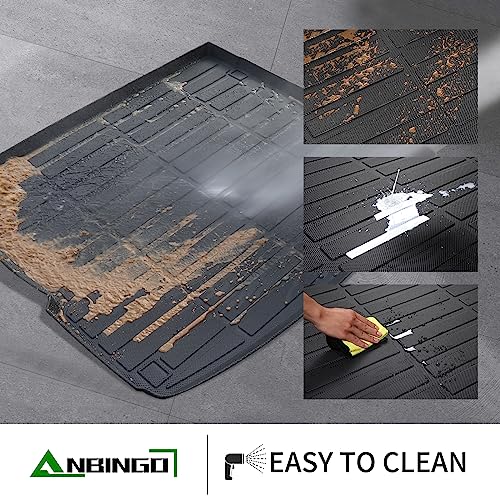 ANBINGO-Floor Mats & Cargo Liner for Volkswagen Tiguan 2018-2024 All Weather Tiguan Car Mats TPE Material Anti-Slip Automotive Tiguan Accessories - Black - Image 5