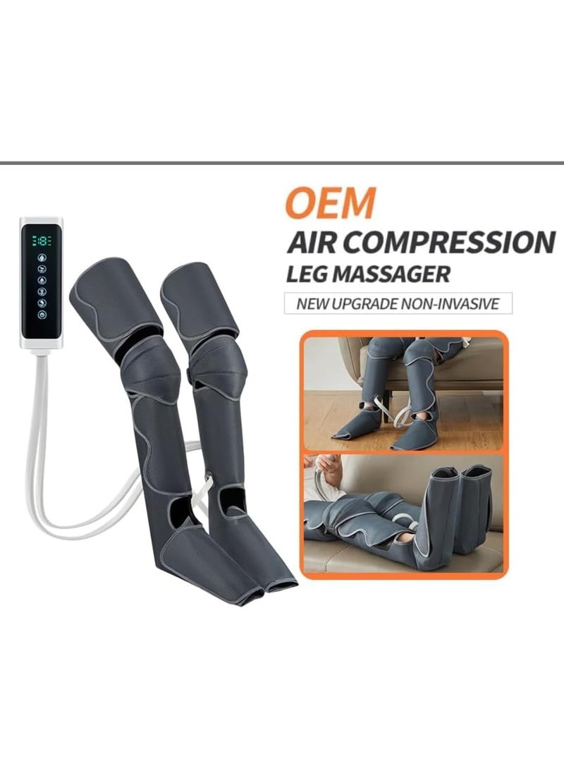 Premium Leg Massager with Sequential Air Compression & Heat - Calf, Thigh & Foot Support - Ultimate Relaxation & Circulation (3 Heats, 3 Modes, 5 Intensities) - Image 4