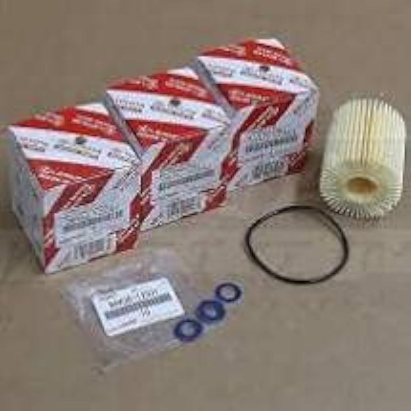 TOYOTA GENUINE TOYOTA OEM OIL FILTER + DRAIN PLUG WASHER 3PC 04152-YZZA3 / 90430-12031 - Image 1