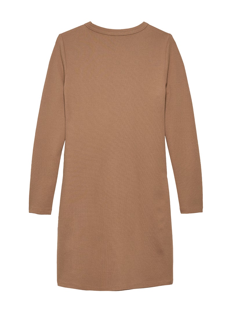 كالفن كلاين جينز فستان قصير ضيق بشعار للأطفال - Image 2