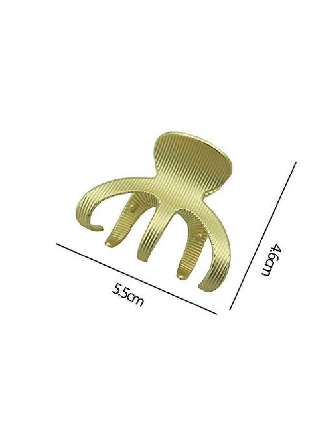 Suoirblss 2Pcs Fashion Simple Metal Hair Claw Hair Accessories Clips Hair Catch Barrette Jaw Clamp For Women Lady Half Bun Hairpins  - Image 3