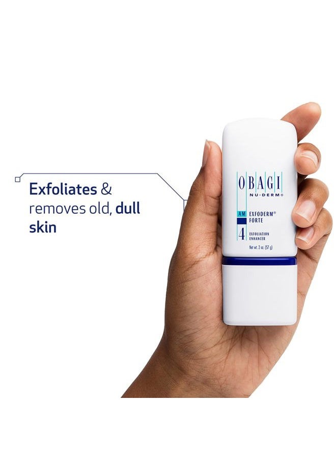 Obagi Medical Obagi Nu-Derm Exfoderm Forte – Advanced, Lightweight Exfoliating Lotion with Glycolic and Lactic Acids (AHA) – For Normal to Oily Skin Types – 2 oz  - Image 2
