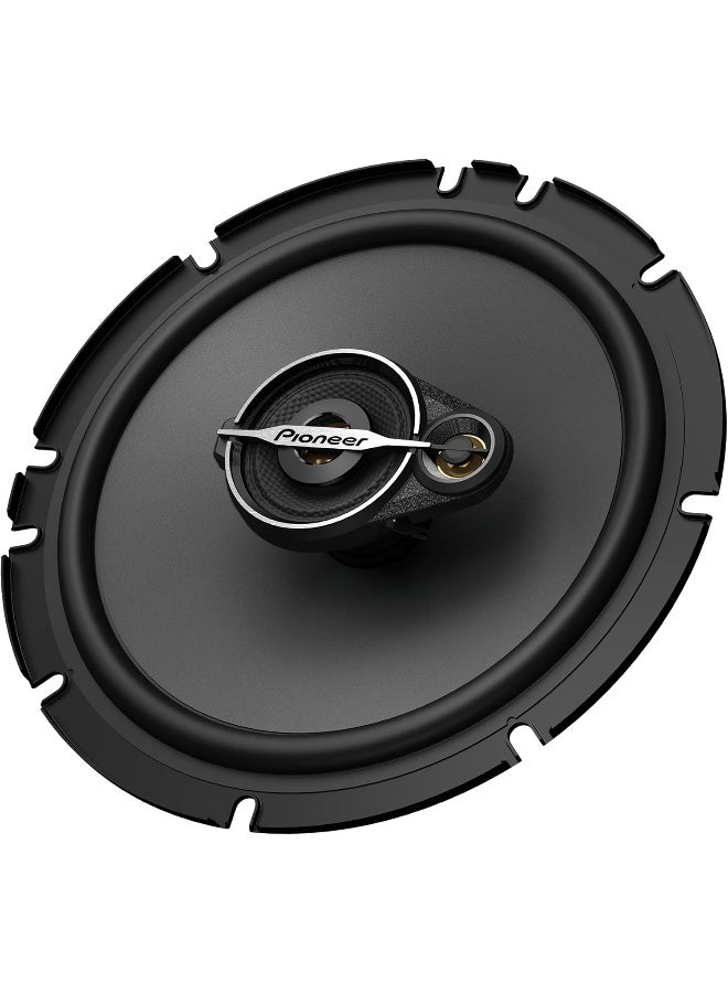 Pioneer TS-A1678S 320W Max/70W RMS 3-Way Speaker with Adapter, 6.5-Inch Diameter, Black - Image 1