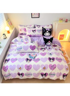 General 4-Piece Kuromi Cotton Comfortable Set Bed Sheet Set Children'S Day Gift Birthday Gift 200X230cm  - Image 1