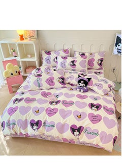 General 4-Piece Kuromi Cotton Comfortable Set Bed Sheet Set Children'S Day Gift Birthday Gift 200X230cm  - Image 4