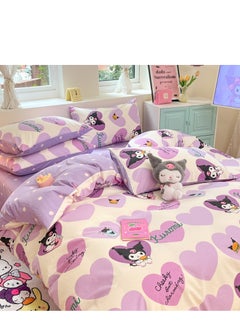 General 4-Piece Kuromi Cotton Comfortable Set Bed Sheet Set Children'S Day Gift Birthday Gift 200X230cm  - Image 2
