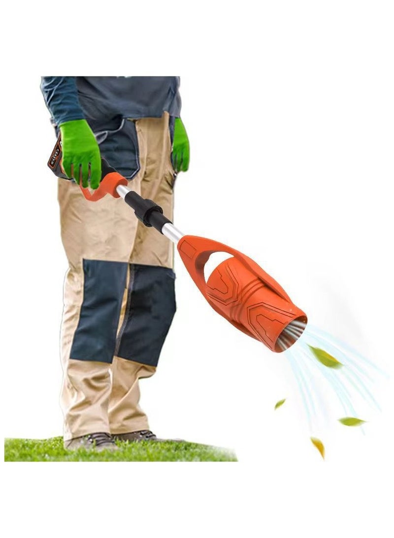 BlueFire 21V Cordless Electric Snow Blower with Dual 1500mAh Lithium Battery, 400W Brushless Motor up to 29000RPM, 63m/s (150MPH) Wind Speed, 520CFM Air Volume, Foldable Ergonomic Design, Stepless Speed Control, Lightweight Power Machine for Driveways, Decks, Patios, Walkways, Leaves, Dust & Debris Removal - Image 3