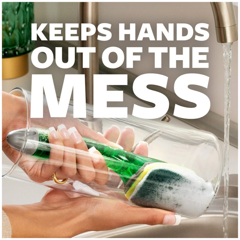 Scotch Brite Scotch-Brite Heavy Duty Dishwand Kit, Includes 1 Wand & 7 Refill Pads, Keep Hands Out of the Mess - Image 3