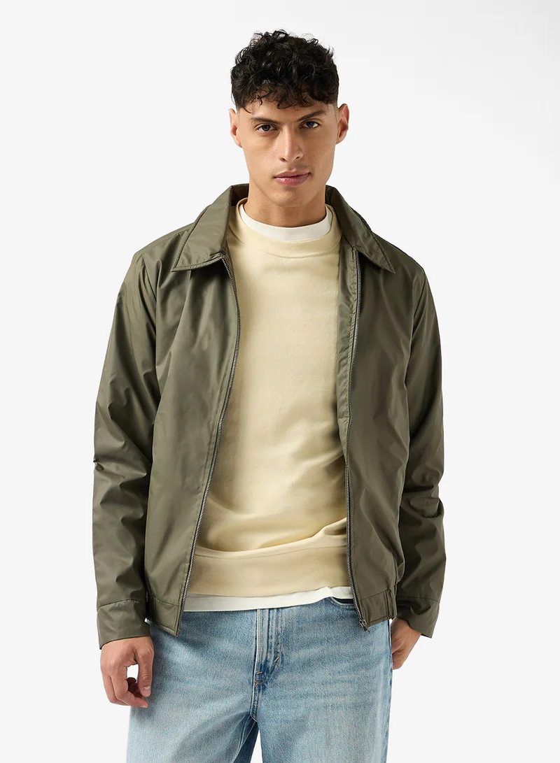 سفنتي فايف Harrington Zip Through Bomber Jacket