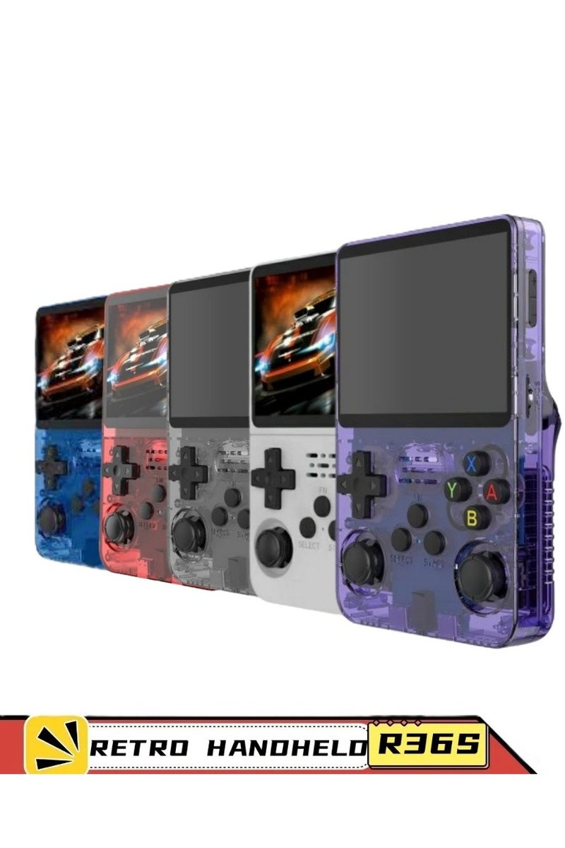 بانفيل جهاز ألعاب جيب ريترو R36S - شاشة IPS عالية الدقة مقاس 3.5 بوصة، وذاكرة وصول عشوائي (RAM) سعة 1 جيجابايت، ومساحة تخزين 64 جيجابايت، وأكثر من 20 محاكيًا، وبطارية تدوم 6 ساعات - جهاز محمول يعمل بنظام Linux للألعاب الكلاسيكية - Image 2