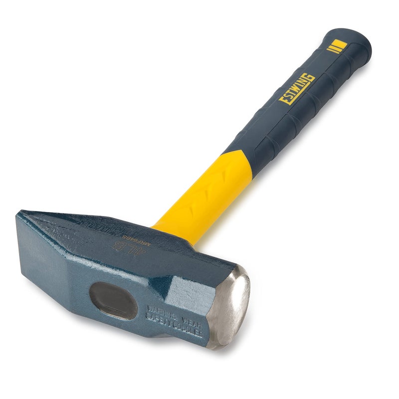 ESTWING Sure Strike Blacksmith's Hammer - 64 oz Metalworking Tool with Fiberglass Handle & No-Slip Cushion Grip - MRF64BS - Image 2