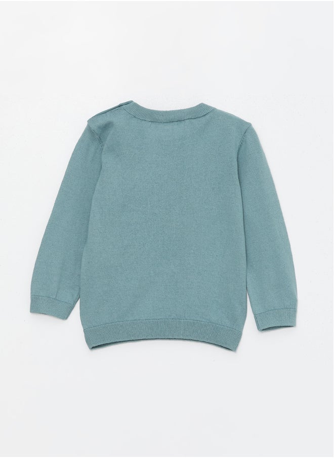 LC WAIKIKI Crew Neck Long Sleeved Baby Boy Sweater  - Image 2