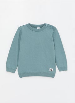 Crew Neck Long Sleeved Baby Boy Sweater - pzsku/Z8A603D92CA9EF9A23786Z/45/_/1735652082/2eab7cc2-eb9c-479b-ad34-448aa06d8ba1